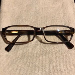 Michael Kors Classic Brown Rectangular Glasses